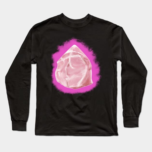 Rose Quartz Crystal Chakra and Meaning Long Sleeve T-Shirt by DesignsBySaxton